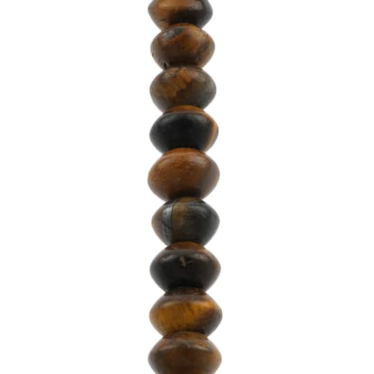 12 Pack: Yellow Tiger's Eye Bicone Beads, 8mm by Bead Landing™